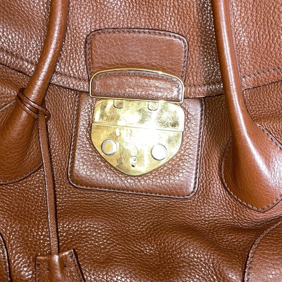 Brown leather Prada satchel - Picture 2 of 13